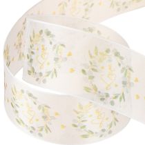 Artikel Organzaband Hochzeit Deko Band „Love“ Weiß 40mm 15m