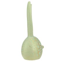Artikel Osterdeko Hasenkopf Mintgrün Gold Krakelee 16,5x16x40cm