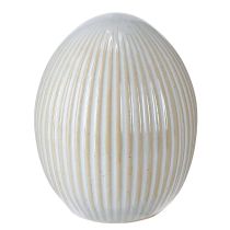 Artikel Ostereier mit Rillen Keramik Deko Ei Weißgrau 7,5×9cm 4 St