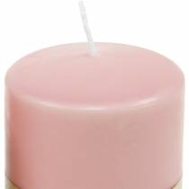 Artikel PURE Stumpenkerze 90/70 Rosa Naturwachs Kerze nachhaltig Kerzendeko