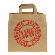 Artikel Papiertasche Take Away 26cm x 17cm x 25cm 25 St