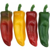 Artikel Paprika Schaufensterdeko Gemüse Deko Bunt sortiert H14cm 4 St