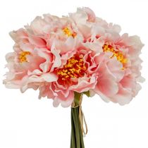 Artikel Paeonia Pfingstrose Kunstblume Peonie Rosa Ø6cm 28cm 7 St