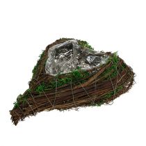 Artikel Pflanzgefäß Herz Rebe Moos 21cm x 26cm H6cm