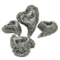 Artikel Pflanzherz Rebe 15cm x 23cm x5cm weiß 4 St