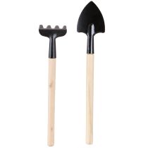 Artikel Pflanzkasten „Gartenzeit“ mit Werkzeug Deko Grau 24×10×25cm