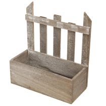 Artikel Pflanzkasten Holz Mini Blumenkasten L22/25cm Set 2St