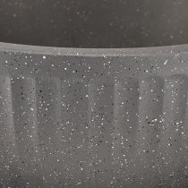 Artikel Pflanzkübel Kunststoff Schale mit Rillen Anthrazit Ø30cm