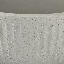 Artikel Pflanzschale Schale Grau meliert Kunststoff Ø35cm H16,5cm