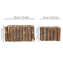 Artikel Pflanzschale eckig Natur Birke Äste 14,5/20cm 2er-Set