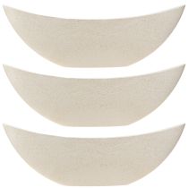 Artikel Pflanzschiffchen Pflanzschale Beige Meliert L38,5cm 3St