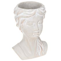 Artikel Pflanztopf Frauenbüste Vintage Übertopf Steinguss H20cm