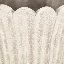 Artikel Pflanztopf Steinguss Pokal Antiker Stil Grau Ø17,5cm H25cm