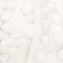 Artikel Pom Pom Band Weiß Dekoband mit Pompoms 20mm 15m