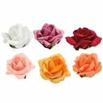 Artikel Foam-Rose Ø4,5cm verschiedene Farben 36 St