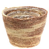 Artikel Pflanzkorb Rattan Natur/Braun Ø26/22/16cm 3St