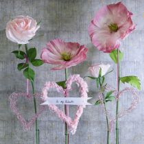 Artikel Kunstblume Rose Riesenblume für elegante und charmante Dekoration im Innenbereich 92cm