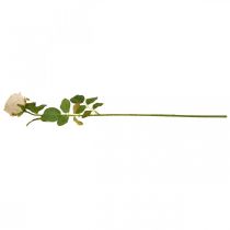 Artikel Rose Cremefarben, Seidenblume, künstliche Rose L74cm Ø7cm