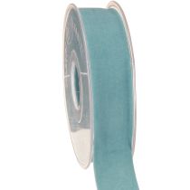 Artikel Samtband Blau Schmuckband Band Hellblau 25mm 7m