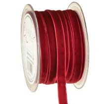 Artikel Samtband Dekobänder Velvet Band Bordeaux 10mm 20m
