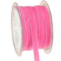 Artikel Samtband Dekoband Geschenkband Samt Rosa 10mm 20m