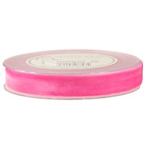 Artikel Samtband Rosa Dekoband Velvet Band Pink 20mm 10m