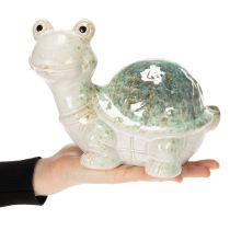 Artikel Schildkröte Keramikfigur als Blickfang im Wohnbereich dekorative Figur 22cm