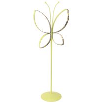 Artikel Schmetterling Metall Deko Frühling Grün Gold H35cm 2 St