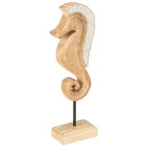 Artikel Seepferdchen Deko mit Perlen Maritime Tischdeko Holz 28cm