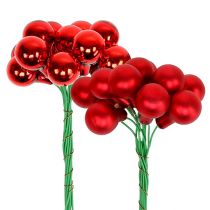 Artikel Spiegelbeeren Rot Matt, Glänzend Ø1,5cm 140 St
