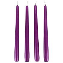 Artikel Spitzkerzen Stabkerzen Wenzel Kerzen Lila 250/23mm 12 St