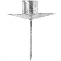 Artikel Spitzkerzenhalter zum Stecken Silbern Antik-Look Ø7cm 4St