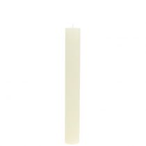 Artikel Stabkerzen durchgefärbt Creme 34mm x 240mm 4 St