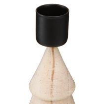 Artikel Stabkerzenhalter Holz Deko Tannenbaum Natur H16cm 2 St