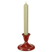Artikel Stabkerzenhalter Metall Kerzenhalter Rot Ø8,5cm H7cm