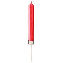 Artikel Stabkerzenhalter zum Stecken Silber Ø22mm 10,5cm 12 St