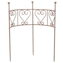 Artikel Rankgitter halbrund Herzornament Perfekt für rustikale Gartendekoration 42cm