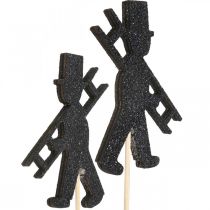 Artikel Schornsteinfeger Glücksbringer Blumenstecker 7cm 24 St