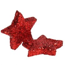 Artikel Stern Glitter 1,5cm zum Streuen Rot 144St