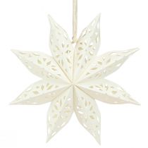 Artikel Stern Schneeflocke Deko Hänger Papier in Weiß Ø20cm 6 St