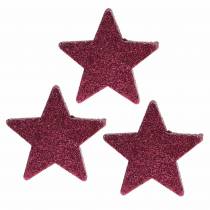Artikel Streudeko Glitterstern 6,5cm Pink 36 St