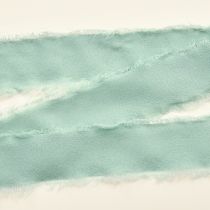 Artikel Stoffband Deko Band mit Fransen Salbeigrün 40mm 15m