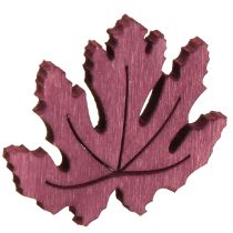 Artikel Streudeko Holz Herbstblätter Tischdeko Lila Rosa Grün 4cm 72 St