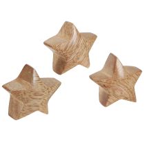 Artikel Streudeko Holz Mini Sterne Adventsdeko Mangoholz 3cm 9 St