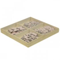 Artikel Streudeko Holz, Streuteile Frühling Ostern Rosa 2–4cm 64St