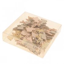 Artikel Streudeko Holz, Streuteile Ostern, Osterhase Gelbtöne 4cm 72 St