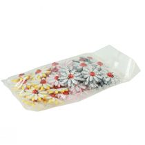 Artikel Streudeko Marienkäfer Blume Holz Filz Farbe Ø4cm 48 St