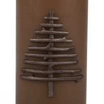 Artikel Weihnachtskerze Kerze Weihnachten Braun 150/70mm 1 St