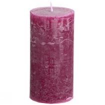 Artikel Stumpenkerzen durchgefärbt Berry Kerzen Lila 50×100cm 4 St