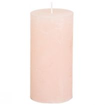 Artikel Stumpenkerzen durchgefärbt Hellrosa Kerzen Rosa 50×100mm 4 St